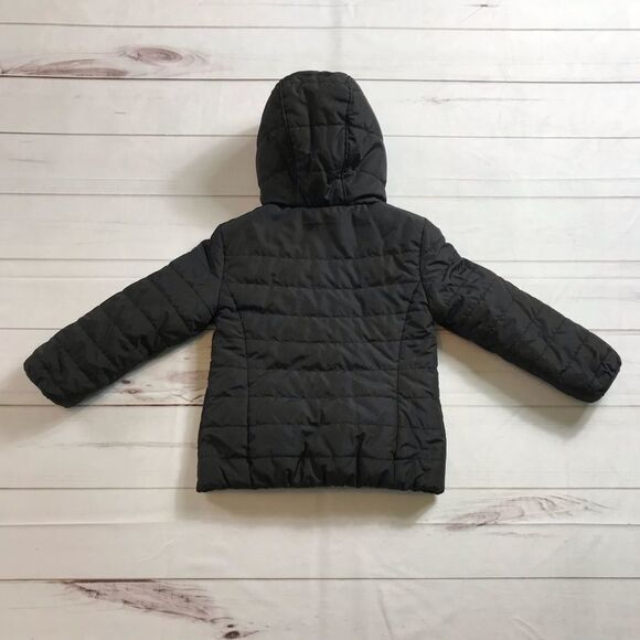 Gap Kids Black Hooded Puffer Jacket - Picture 5 of 6
